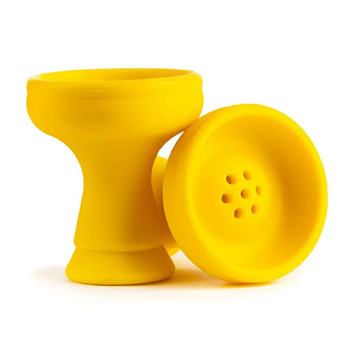 Чаша силіконова Класична з бортиком під калауд Yellow