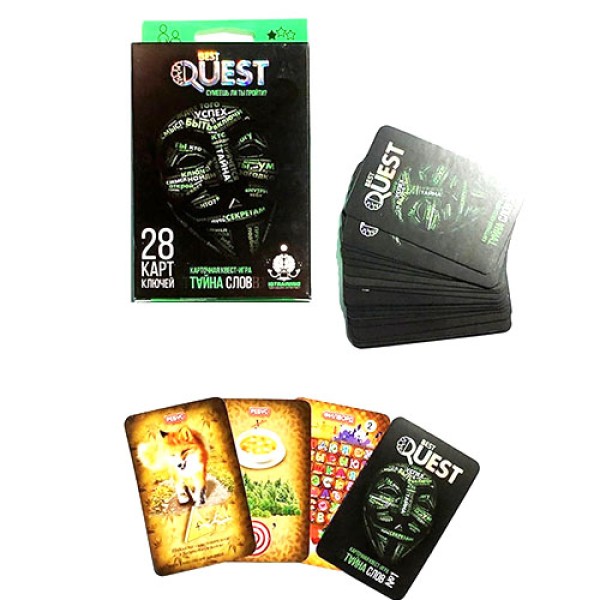 Карточная квест игра Best Quest Тайна слов