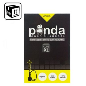 Уголь Panda coco charcoal XL 72 куб. Black оптом 100 кг