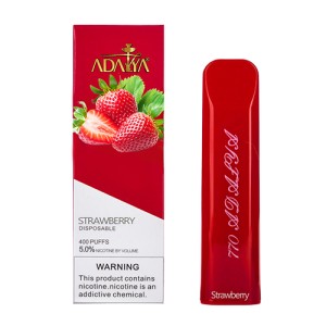 Одноразовая электронная сигарета ADALYA Strawberry (Клубника) 1200 puff