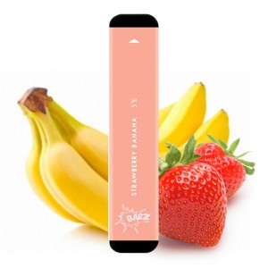 Одноразова електронна сигарета BARZ Акциз Strawberry Banana (Полуниця Банан) 300 puff