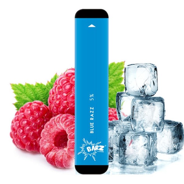 Одноразовая электронная сигарета BARZ Акциз Blue Raspberry (Голубая Малина) 300 puff