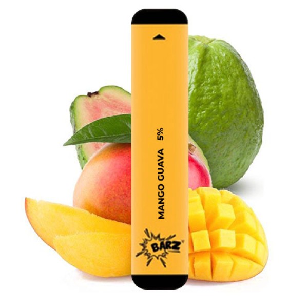 Одноразова електронна сигарета BARZ Акциз Mango Guava (Манго Гуава) 300 puff