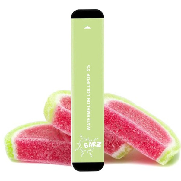 Одноразовая электронная сигарета BARZ Акциз Watermelon Lollipop (Арбузный Леденец) 300 puff