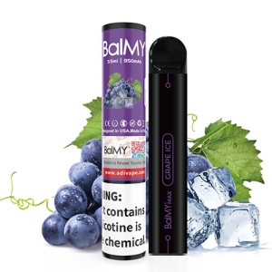 Одноразова електронна сигарета BalMY Max Grape Ice (Виноград Лід) 1500 puff