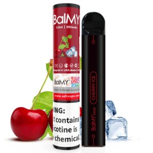Одноразовая электронная сигарета BalMY Max Акциз Cherry Ice (Вишня) 1500 puff
