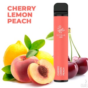 Одноразова електронна сигарета ELF BAR Акциз Cherry Lemon Peach (Вишня Лимон Персик) 1500 puff