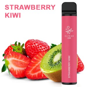 Одноразова електронна сигарета ELF BAR Strawberry Kiwi (Полуниця Ківі) 1500 puff