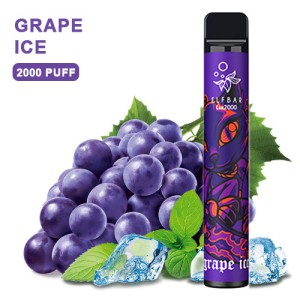 Одноразова електронна сигарета ELF BAR LUX Grape Ice (Виноград Лід) 2000 puff