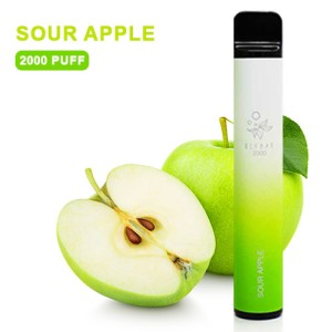 Одноразова електронна сигарета ELF BAR Sour Apple (Кисле Яблуко) 2000 puff