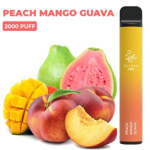 Одноразова електронна сигарета ELF BAR Peach Mango Guava (Персик Манго Гуава) 2000 puff
