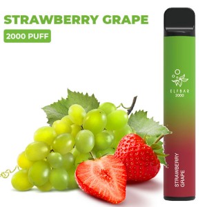 Одноразова електронна сигарета ELF BAR Strawberry Grape (Полуниця Виноград) 2000 puff