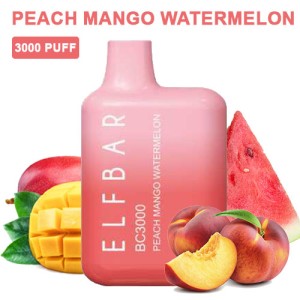 Одноразовая электронная сигарета ELF BAR BC Акциз Peach Mango Watermelon (Персик Манго Арбуз) 3000 puff