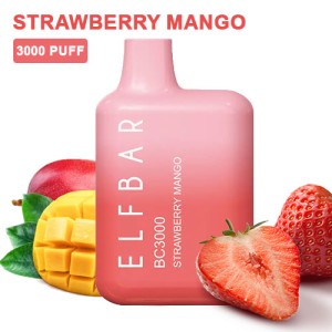 Одноразова електронна сигарета ELF BAR BC Акциз Strawberry Mango (Полуниця Манго) 3000 puff