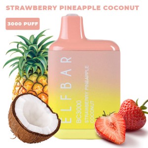 Одноразова електронна сигарета ELF BAR Strawberry Pineapple Coconut (Полуниця Ананас Кокос) 3000 puff