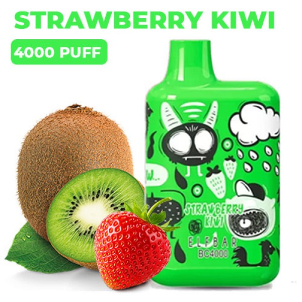 Одноразова електронна сигарета ELF BAR LE Strawberry Kiwi (Полуниця Ківі) 4000 puff