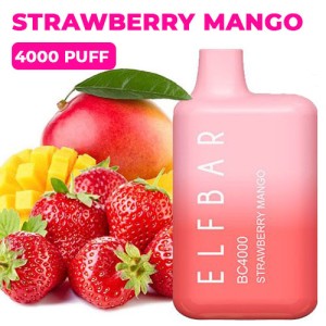Одноразова електронна сигарета ELF BAR BC Акциз Strawberry Mango (Полуниця Манго) 4000 puff
