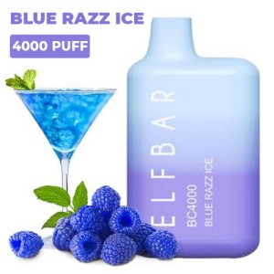 Одноразовая электронная сигарета ELF BAR Blue Razz Ice (Голубика Малина Лед) 4000 puff