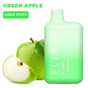 Одноразовая электронная сигарета ELF BAR Green Apple (Зеленое Яблоко) 4000 puff