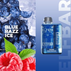 Одноразова електронна сигарета ELF BAR TE Blue Razz Ice (Чорниця Малина Лід) 5000 puff