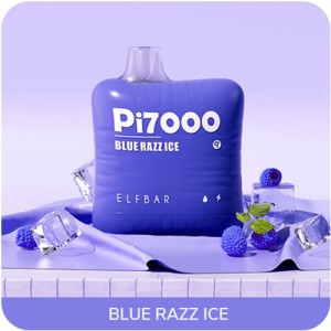 Одноразовая электронная сигарета ELF BAR Pi Blue Razz Ice (Черника Малина Лед) 7000 puff