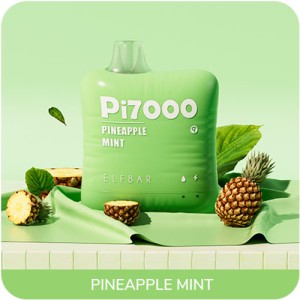 Одноразова електронна сигарета ELF BAR Pi Pineapple Mint (Ананас М'ята) 7000 puff