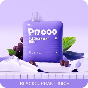 Одноразова електронна сигарета ELF BAR Pi Black Currant Juice (Смородиновий Сік) 7000 puff