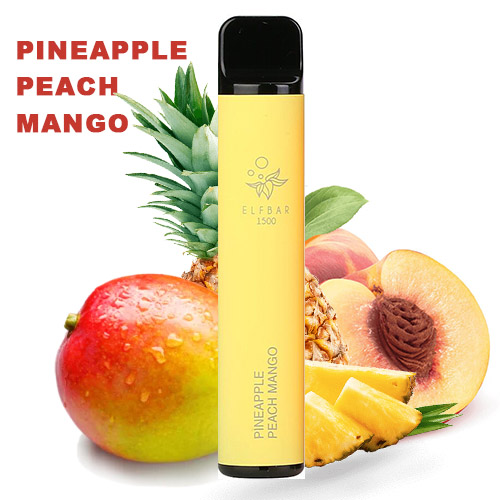 Одноразова електронна сигарета ELF BAR Акциз Pineapple Peach Mango (Ананас Персик Манго) 1500 puff