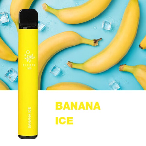 Одноразова електронна сигарета ELF BAR Акциз Banana Ice (Банан Лід) 800 puff