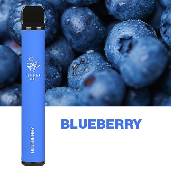 Одноразова електронна сигарета ELF BAR Акциз Blueberry (Чорниця) 800 puff