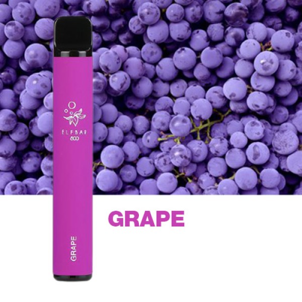 Одноразова електронна сигарета ELF BAR Акциз Grape (Виноград) 800 puff