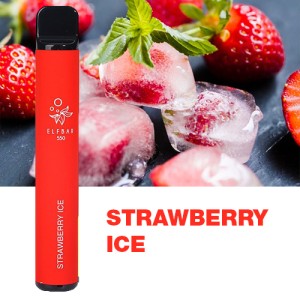 Одноразовая электронная сигарета ELF BAR Акциз Strawberry Ice (Клубника Лед) 800 puff