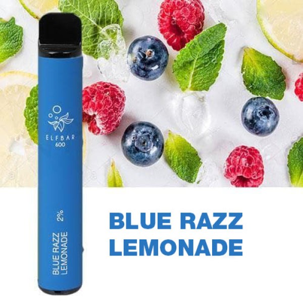 Одноразова електронна сигарета ELF BAR Акциз Blue Razz Lemonade (Ягідний Лимонад) 800 puff