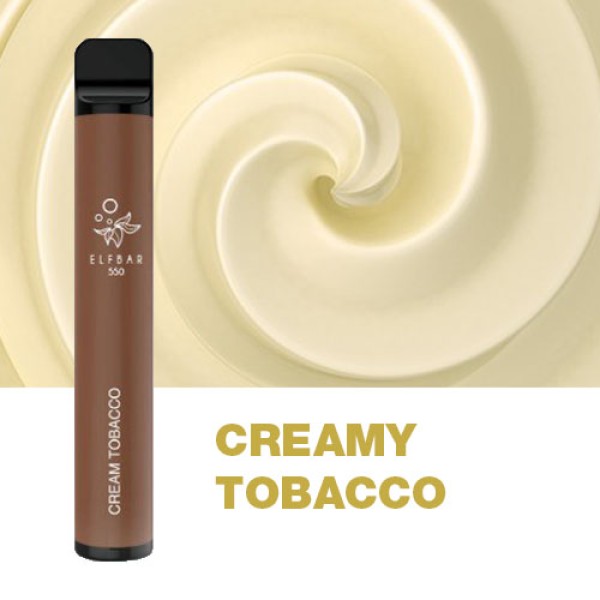 Одноразова електронна сигарета ELF BAR Creamy Tobacco (Кремовий Тютюн) 800 puff