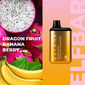 Одноразова електронна сигарета ELF BAR BC Dragon Fruit Banana Berry (Питахая Банан Ягоди) 5000 puff