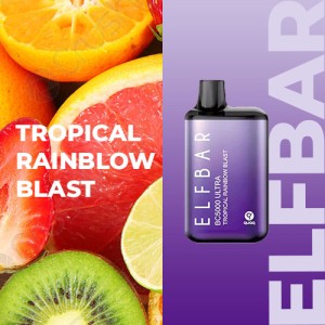 Одноразовая электронная сигарета ELF BAR BC Акциз Tropical Rainbow Blast (Сок Мультифрукт) 5000 puff