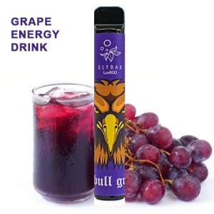 Одноразовая электронная сигарета ELF BAR LUX Grape Energy Drink (Виноградный Энергетик) 1500 puff