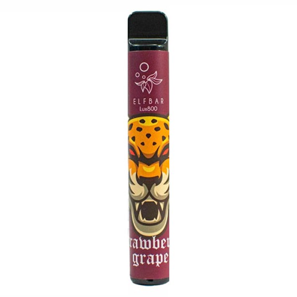 Одноразова електронна сигарета ELF BAR LUX Strawberry Grape (Полуниця Виноград) 800 puff