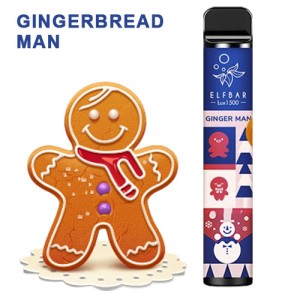 Одноразовая электронная сигарета ELF BAR LUX Gingerbread Man (Пряничный Человечек) 1500 puff