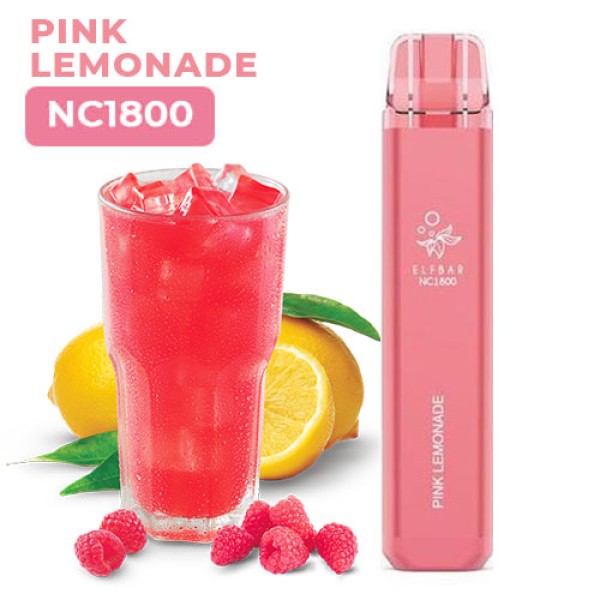 Одноразова електронна сигарета ELF BAR NC Акциз Pink Lemonade (Рожевий Лимонад) 1800 puff