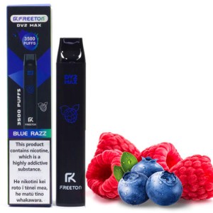 Одноразова електронна сигарета FREETON DV2 MAX  Акциз Blue Razz (Блакитна Малина Лимонад) 3500 puff