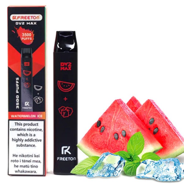 Одноразовая электронная сигарета FREETON DV2 MAX  Акциз Watermelon Ice (Арбуз Лед) 3500 puff