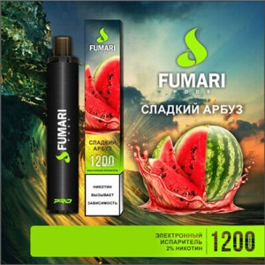 Одноразова електронна сигарета FUMARI Sweet Watermelon (Солодкий Кавун) 1200 puff