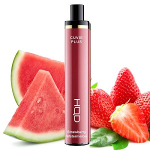 Одноразовая электронная сигарета HQD CUVIE PLUS Акциз Watermelon Strawberry (Арбузная Клубника) 1200 puff