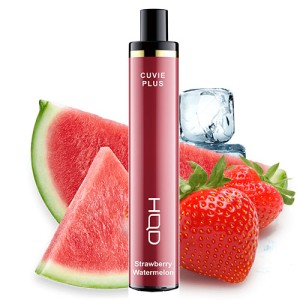 Одноразовая электронная сигарета HQD CUVIE PLUS Watermelon Strawberry (Арбузная Клубника) 1200 puff
