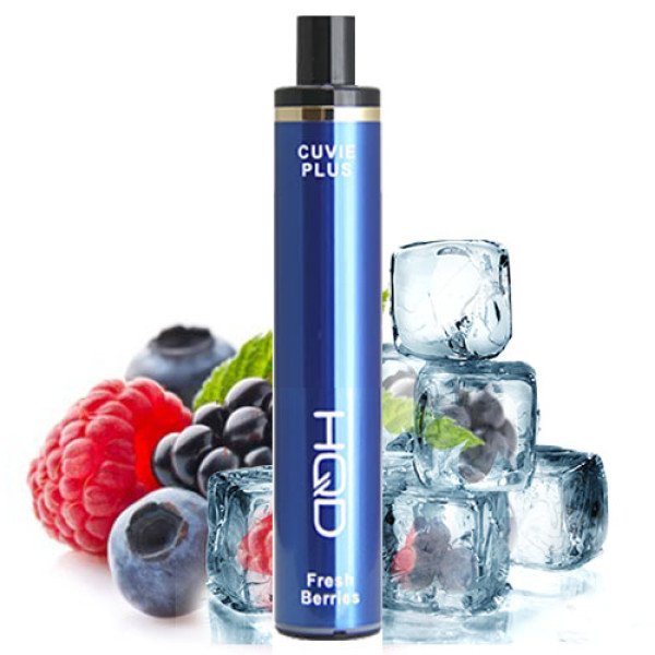 Одноразова електронна сигарета HQD CUVIE PLUS Blueberry Raspberry Grape (Чорниця Малина Виноград) 1200 puff