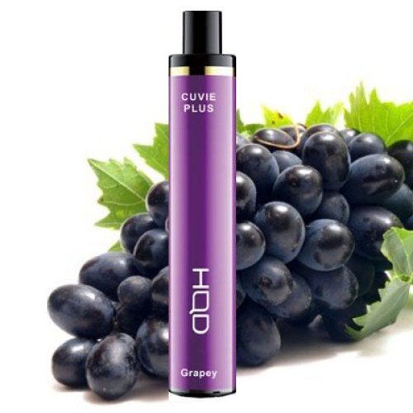 Одноразова електронна сигарета HQD CUVIE PLUS Акциз Grape (Виноград) 1200 puff