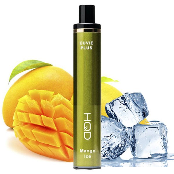 Одноразова електронна сигарета HQD CUVIE PLUS Акциз Mango Ice (Манго Лід) 1200 puff