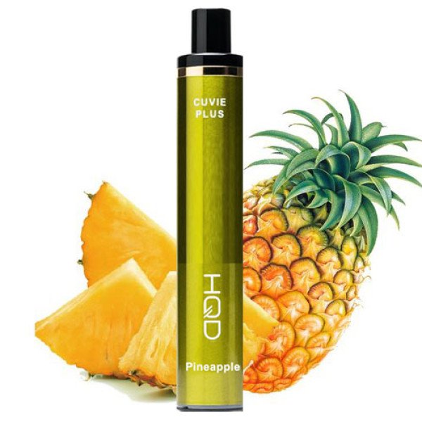 Одноразова електронна сигарета HQD CUVIE PLUS Акциз Pineapple (Ананас) 1200 puff