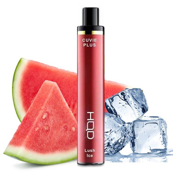 Одноразова електронна сигарета HQD CUVIE PLUS Акциз Watermelon Ice (Кавун Лід) 1200 puff